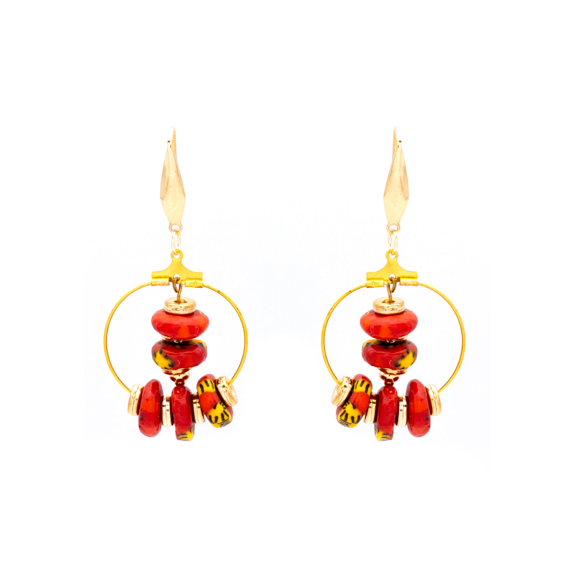 Sunfire Hoop Earrings