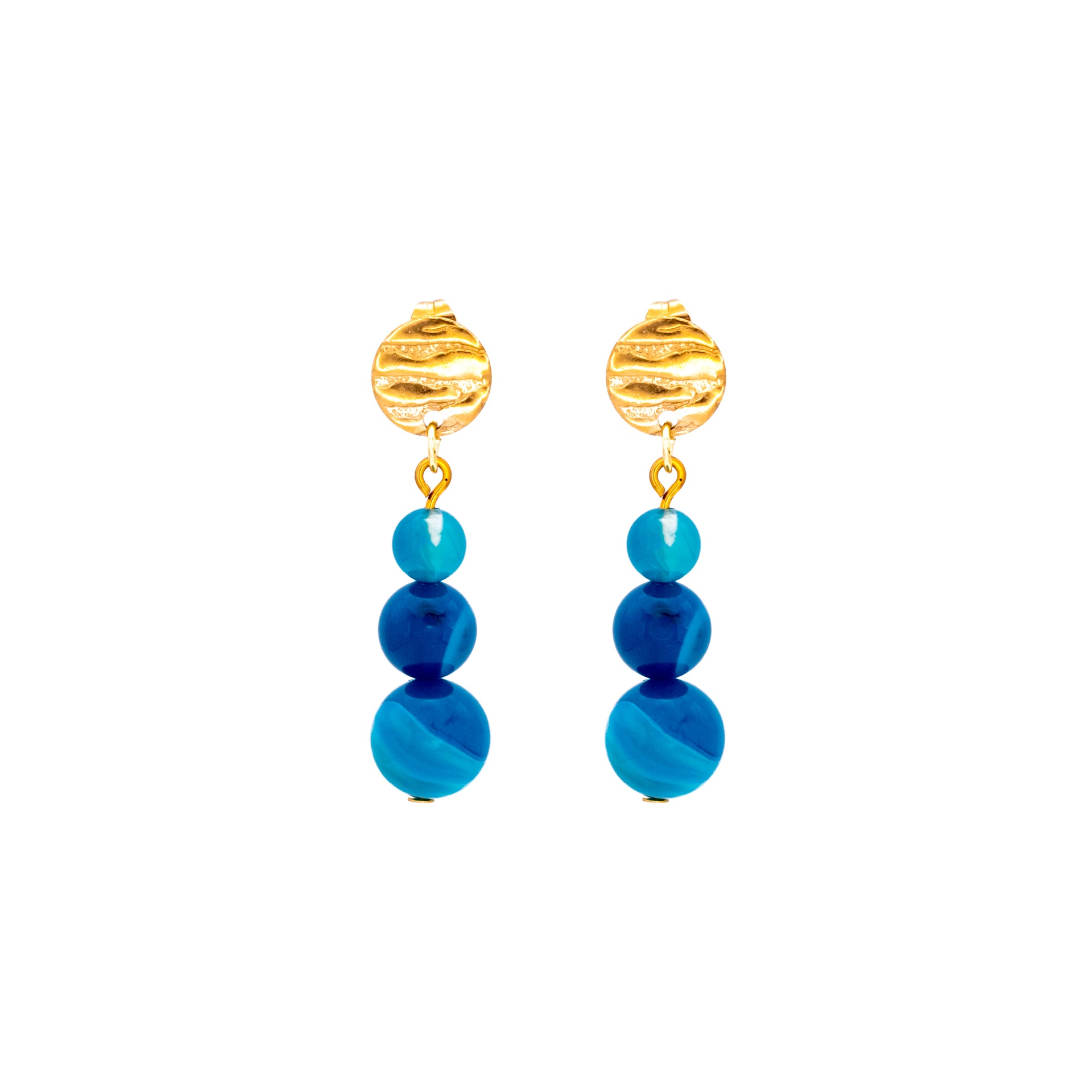 Ocean Agate Drop Earrings