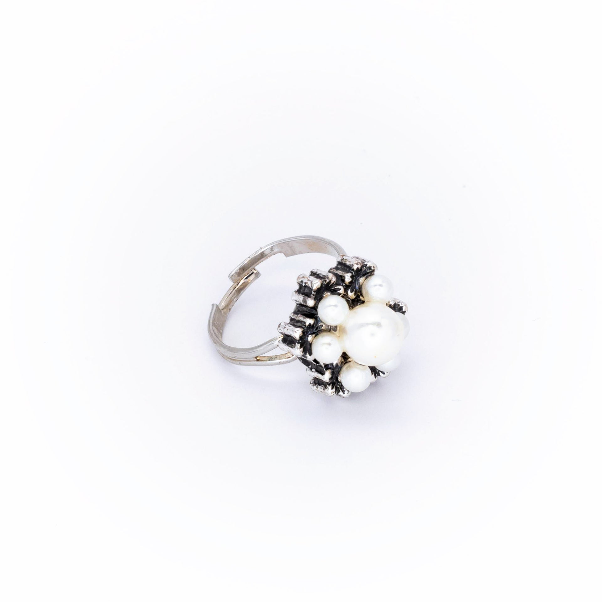Vintage Pearl Cluster Ring